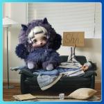 SKULLPANDA You Found Me! Series Plush Doll Pendant